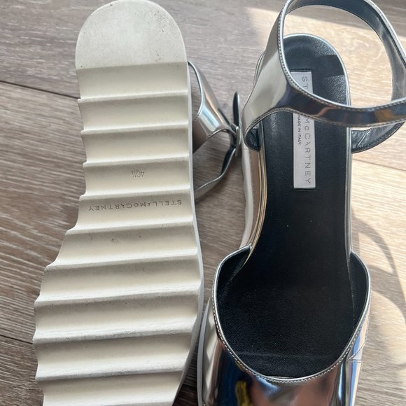 Stella McCartney Elyse star wood platform sandals size 40 - Picture 5 of 5